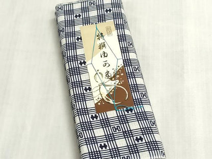平和屋着物＊夏物　浴衣　反物　着尺　注染　菊五郎格子　綿　逸品　未使用　DABI8038we
