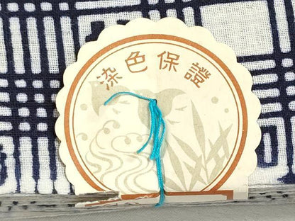平和屋着物＊夏物　浴衣　反物　着尺　注染　菊五郎格子　綿　逸品　未使用　DABI8038we