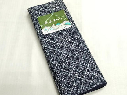 平和屋着物＊夏物　浴衣　反物　着尺　注染　格子　綿　逸品　未使用　DABI8042we