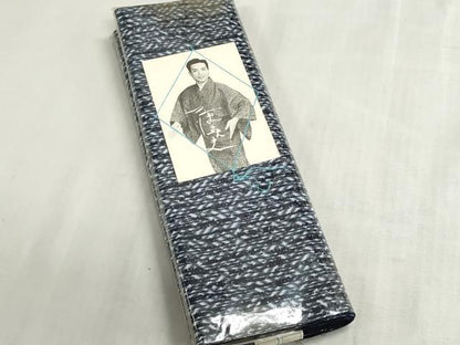 平和屋着物＊夏物　浴衣　反物　着尺　三春春夫　注染　変わり間道　綿　逸品　未使用　DABI8053we
