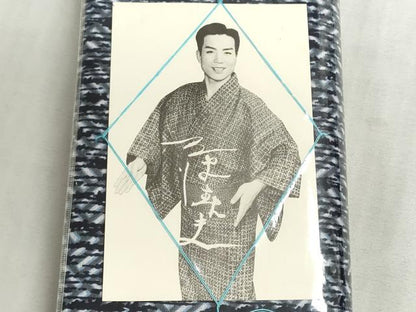 平和屋着物＊夏物　浴衣　反物　着尺　三春春夫　注染　変わり間道　綿　逸品　未使用　DABI8053we