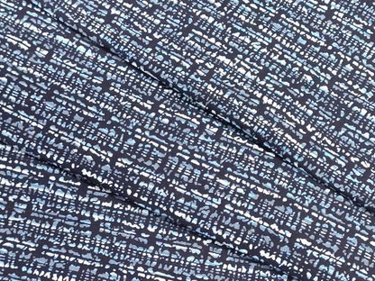 平和屋着物＊夏物　浴衣　反物　着尺　注染　横段文　綿　逸品　未使用　DABI8055we