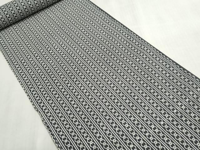 平和屋着物＊夏物　浴衣　反物　着尺　注染　菱繋ぎ　綿　逸品　未使用　DABI8061we