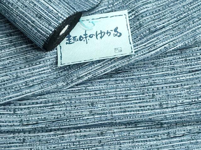 平和屋着物＊夏物　浴衣　反物　着尺　注染　横段文　綿　逸品　未使用　DABI8071we