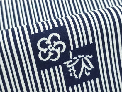 平和屋着物＊夏物　浴衣　反物　着尺　東京本染　注染　色紙花蝶文　綿　逸品　未使用　DABI8100we