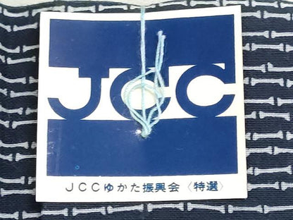 平和屋着物＊夏物　浴衣　反物　着尺　注染　小珍染　竹節間道　綿　逸品　未使用　DABI8102we