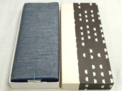 平和屋着物＊夏物　竺仙鑑製　浴衣　反物　着尺　霞文　箱・証紙付き　綿　逸品　未使用　DABI8108we