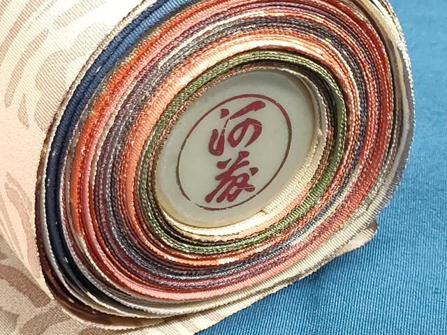平和屋着物▼柄見本　反物　京誂友禅　重宝　リメイク生地　材料　逸品　未使用　DABI8141we