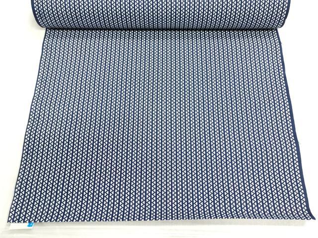平和屋着物＊夏物　浴衣　反物　着尺　東京本染　新粋染　幾何学文様　クイーンサイズ　綿　未使用　DABI8202we