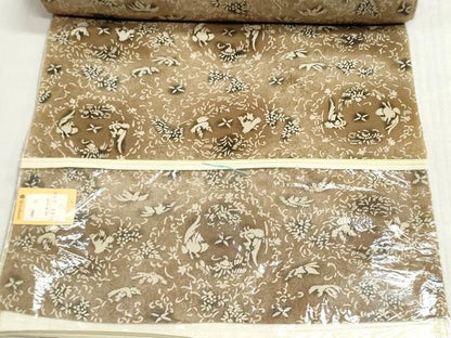 平和屋着物●創業460年・千總　小紋　反物　着尺　古法草木染　花鳥丸文　三越扱い　逸品　未使用　DABI8208we