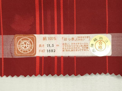 平和屋着物▼西陣　羽織・コート　雨コート　反物　羽尺　草花間道　はっ水　防水　逸品　未使用　DABI8211we