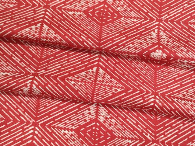 平和屋着物▼小紋　反物　着尺　菱文　三越扱い　逸品　未使用　DABI8221we