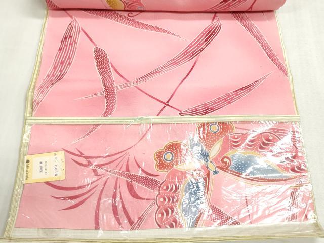 平和屋着物●創業460年・千總　小紋　反物　着尺　舞蝶文　三越扱い　逸品　未使用　DABI8228we