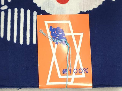 平和屋着物＊夏物　浴衣　女の子　子供　反物　着尺　注染　舞蝶花文　綿　逸品　未使用　DABI8289we