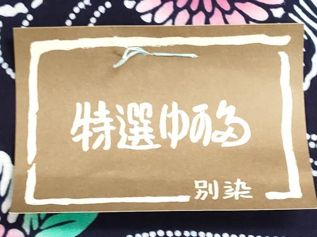 平和屋着物＊夏物　浴衣　反物　着尺　注染　流水菊文　綿　逸品　未使用　DABI8303we