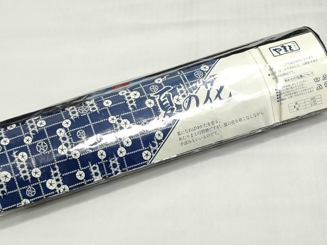 平和屋着物＊夏物　浴衣　反物　着尺　注染　草花文　桔梗　綿　逸品　未使用　DABI8316we