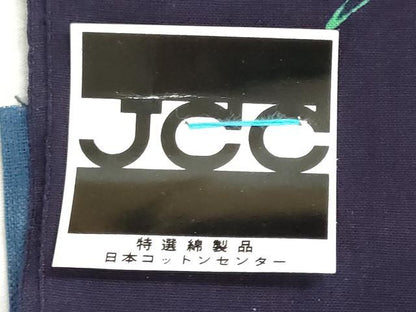 平和屋着物＊夏物　浴衣　反物　着尺　注染　舞蝶花文　綿　逸品　未使用　DABI8385we