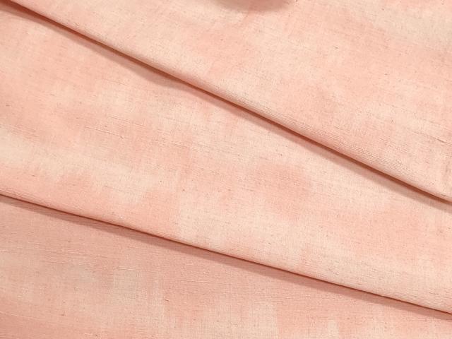 平和屋着物▼手織結城紬　反物　着尺　霞文　高島屋扱い　証紙付き　逸品　未使用　DABI8407we