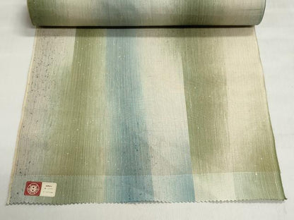 平和屋着物●西陣　紬　反物　着尺　間道　証紙付き　逸品　未使用　DABI8421we