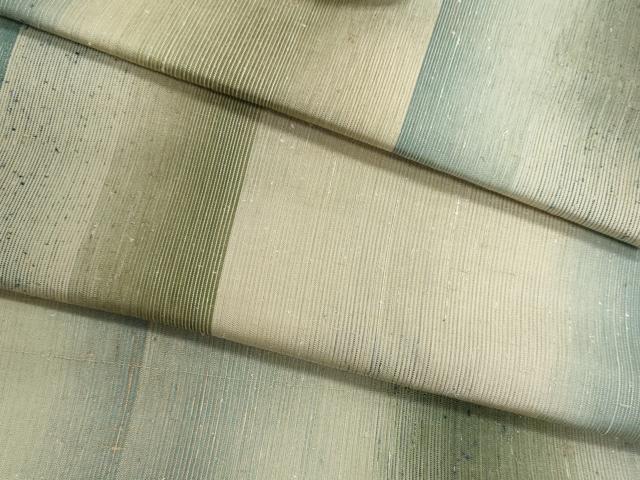 平和屋着物●西陣　紬　反物　着尺　間道　証紙付き　逸品　未使用　DABI8421we