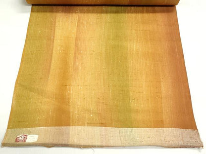 平和屋着物▼西陣　紬　反物　着尺　霞文　証紙付き　逸品　未使用　DABI8427we