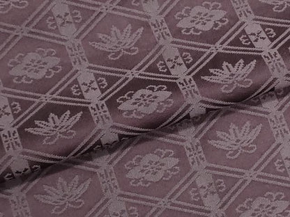 平和屋着物▼色無地　解き反物　着尺　蜀江花地紋　濃色　逸品　DABI8472we