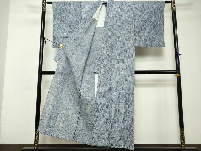 平和屋着物∴夏物　男性　浴衣　有松鳴海絞り　三浦絞り　綿　逸品　DABI8523cd