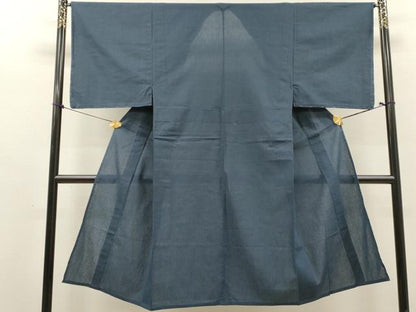平和屋着物∴夏物　男性　世界的ファッションデザイナー　山本寛斎　kansaiブランド　浴衣　縞　日本製　綿　逸品　DABI8561cd