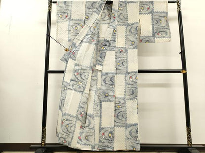 平和屋着物∴夏物　浴衣　有松鳴海絞り　抽象文　綿　逸品　DABI8564cd