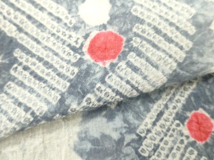 平和屋着物∴夏物　浴衣　有松鳴海絞り　抽象文　綿　逸品　DABI8564cd