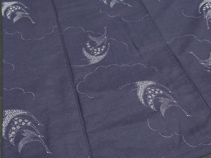 平和屋着物∴夏物　浴衣　綿絽　注染　手縫い　飛鳥文　綿　逸品　DABI8575cd