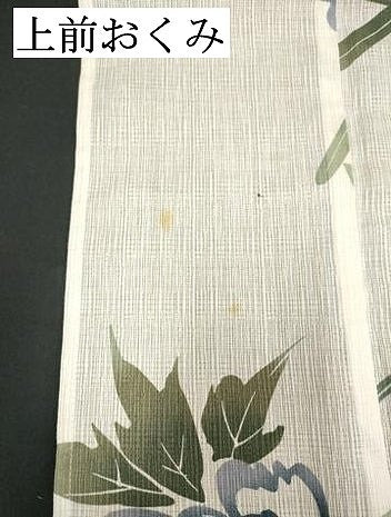 平和屋着物∴夏物　小紋・浴衣兼用　草花文　逸品　DABI8586cd