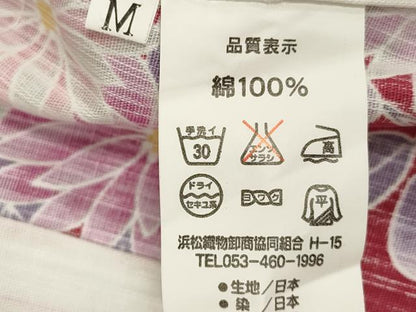 平和屋着物∴夏物　浴衣　花繋ぎ　綿　逸品　DABI8591cd
