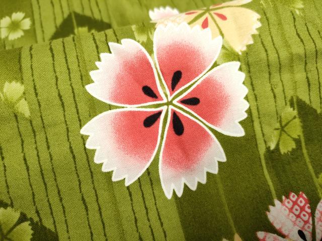平和屋着物∴夏物　浴衣　矢羽撫子　綿　逸品　DABI8592cd