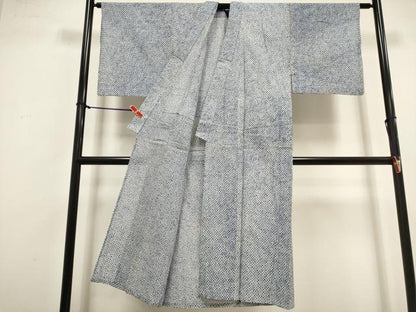 平和屋着物∴夏物　男性　浴衣　有松鳴海絞り　三浦絞り　綿　逸品　DABI8613cd