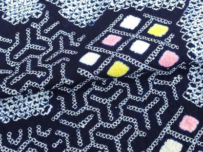 平和屋着物∴夏物　浴衣　有松鳴海絞り　吉祥幾何学文　綿　逸品　DABI8628cd