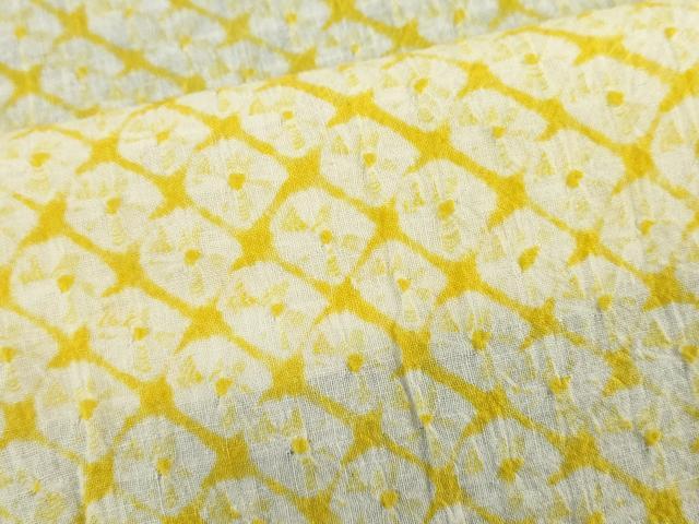 平和屋着物∴夏物　浴衣　有松鳴海絞り　蜘蛛絞り　綿麻　逸品　DABI8634cd