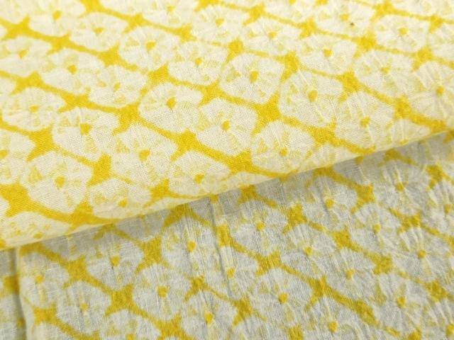 平和屋着物∴夏物　浴衣　有松鳴海絞り　蜘蛛絞り　綿麻　逸品　DABI8634cd
