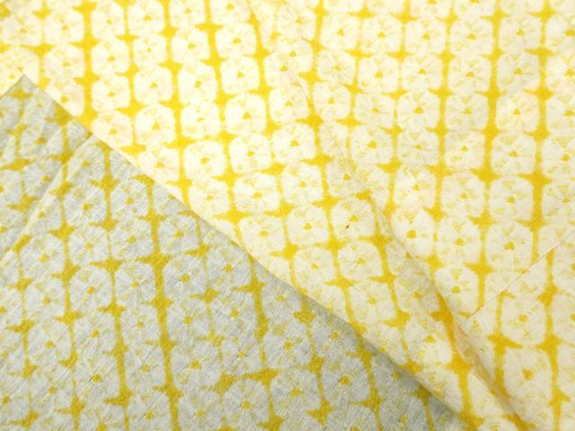 平和屋着物∴夏物　浴衣　有松鳴海絞り　蜘蛛絞り　綿麻　逸品　DABI8634cd