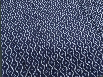 平和屋着物∴夏物　浴衣　有松鳴海絞り　立涌花文　綿　逸品　DABI8635cd