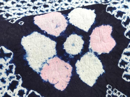 平和屋着物∴夏物　浴衣　有松鳴海絞り　花繋ぎ　綿　逸品　DABI8642cd