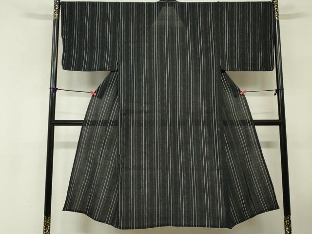 平和屋着物∴夏物　男性　小紋・浴衣兼用　しじら織　間道　逸品　DABI8650cd