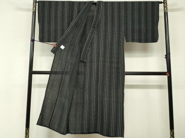 平和屋着物∴夏物　男性　小紋・浴衣兼用　しじら織　間道　逸品　DABI8650cd