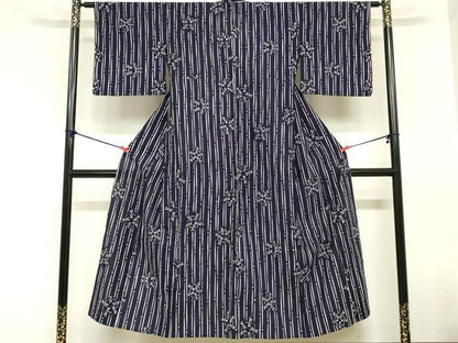 平和屋着物∴夏物　浴衣　注染　手縫い　トンボ　三越扱い　綿　逸品　DABI8654cd