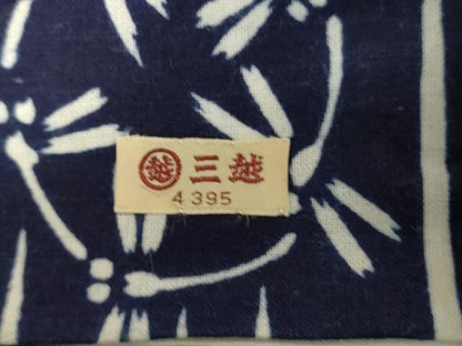平和屋着物∴夏物　浴衣　注染　手縫い　トンボ　三越扱い　綿　逸品　DABI8654cd