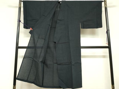 平和屋着物∴夏物　阿波しじら織　浴衣　横段文　綿　逸品　DABI8655cd