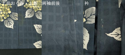 平和屋着物∴夏物　浴衣　注染　紫陽花　逸品　DABI8664cd