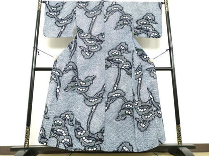 平和屋着物∴夏物　浴衣　有松鳴海絞り　枝松文　綿　逸品　DABI8666cd