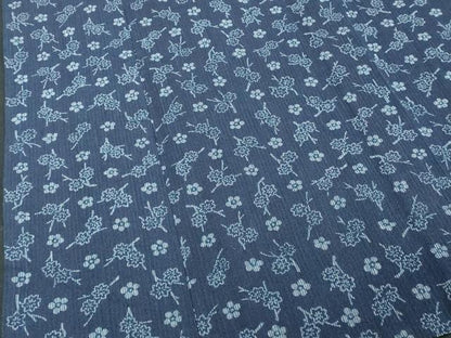 平和屋着物∴夏物　阿波しじら織　浴衣　舞梅文　逸品　DABI8670cd