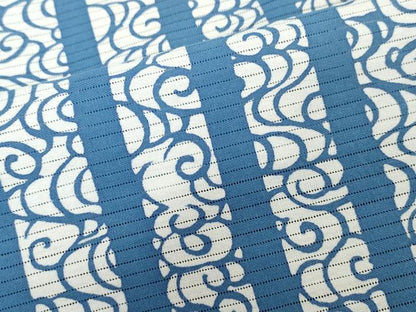 平和屋着物∴夏物　浴衣　綿絽　注染　流水文　間道　綿　逸品　DABI8676cd